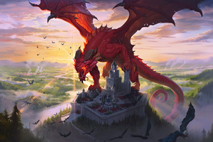 Red Dragon At Castle