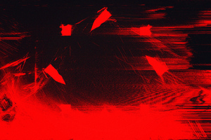 Red Glitch Art Abstract 4k (1920x1080) Resolution Wallpaper