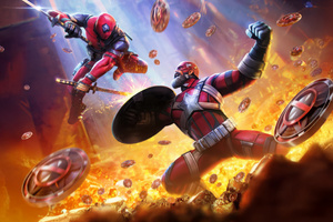 Red Guardian Vs Deadpool In Marvel Contest Of Champions (3840x2160) Resolution Wallpaper