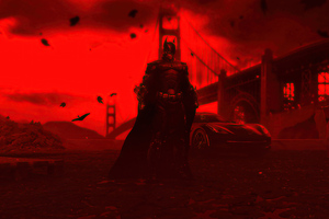 Red Is The New Colour Batman Wallpaper