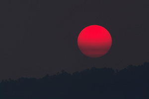 Red Moon At Evening