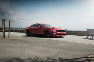Red Mustang 4k