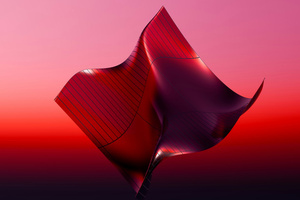 Red Pink Wavy Abstract (3840x2160) Resolution Wallpaper