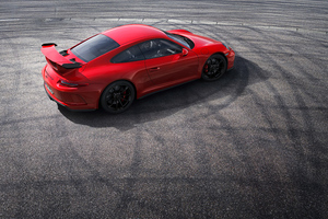 Red Porsche New (1152x864) Resolution Wallpaper