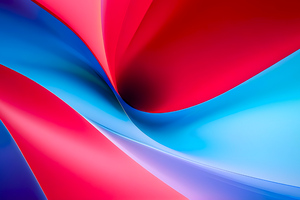 Red Shift Symphony Abstract Motion Waves (7680x4320) Resolution Wallpaper