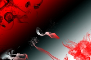 Red Smoke Digital Art 4k Wallpaper