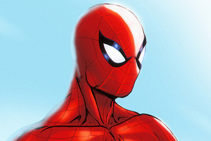 Red Suit Spiderman 4k