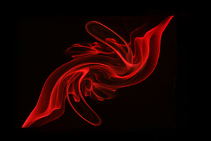 Red Swirl Smoke Abstract (1366x768) Resolution Wallpaper