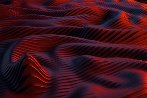 Red Textures Digital Art 5k