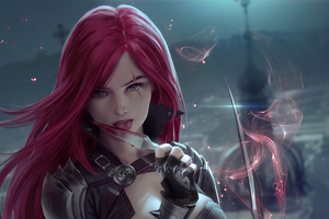 Redhead Fantasy Warrior Girl With Sword 4k Wallpaper
