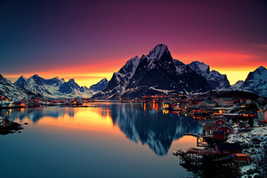 Reinebringen Mountains In Norway Wallpaper