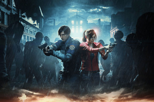 Resident Evil 2 Official Art 2019 (1336x768) Resolution Wallpaper