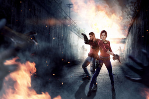 Resident Evil Claire Redfield Chris Redfield 4k