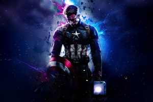 Retribution Captain America (2560x1024) Resolution Wallpaper