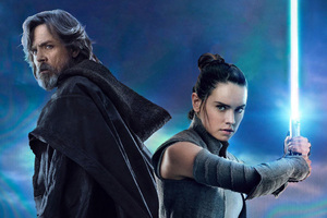 Rey And Luke Star Wars The Last Jedi