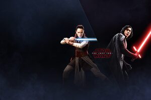Rey Kylo Ren In Star Wars The Last Jedi 4k Wallpaper