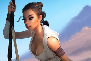 Rey Star Wars Illustrator