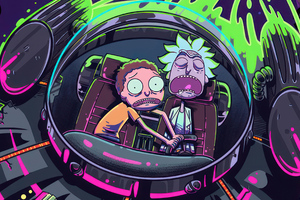 Rick And Morty Out Of Control 4k Wallpaper