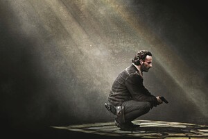 Rick Grimes The Walking Dead (1336x768) Resolution Wallpaper