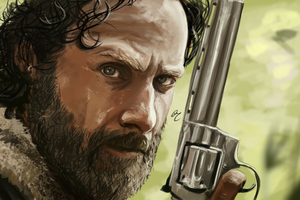 Rick Walking Dead 5k Artwork (2560x1600) Resolution Wallpaper