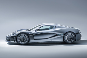 Rimac C Two Side View (1360x768) Resolution Wallpaper
