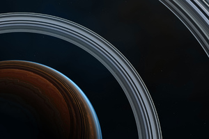 Rings Space 4k