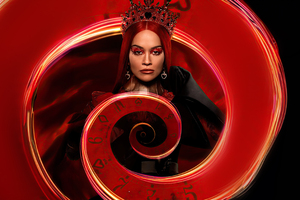 Rita Ora As Queen Of Hearts In Descendants The Rise Of Red 2024 Movie Wallpaper