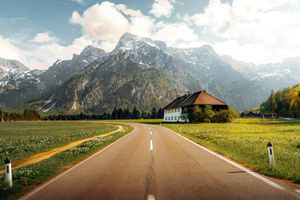 Road To The Almsee In Austria (1400x900) Resolution Wallpaper