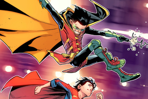 Robin And Superboy (1336x768) Resolution Wallpaper