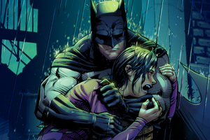 Robin Crying In Batman Arms (1280x720) Resolution Wallpaper