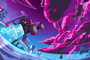 Rocket League X Monstercat Wallpaper