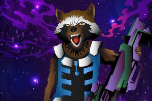 Rocket Racoon Guardians Of The Galaxy