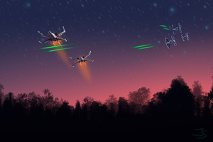 Rogue Squadron Tiefighters Artwork