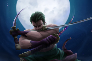 Roronoa Zoro One Piece (2048x2048) Resolution Wallpaper