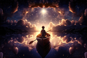 Rowing A Boat In Dreams (1280x800) Resolution Wallpaper