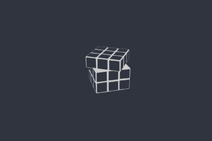 Rubiks Cube Minimalism Wallpaper