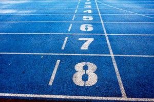 Running Track Numbers (2932x2932) Resolution Wallpaper