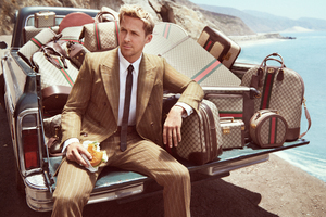 Ryan Gosling Gucci Photoshoot 5k Wallpaper
