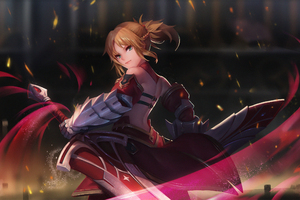 Saber Of Red Fate Grand Order (2560x1600) Resolution Wallpaper