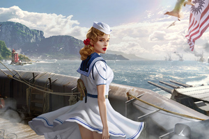 Sailor Girl (2048x1152) Resolution Wallpaper