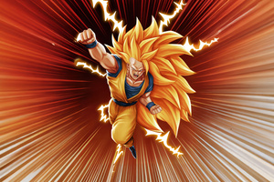 Saiyan Warrior Goku (1400x1050) Resolution Wallpaper