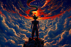 Saiyan Warrior Ultimate Form (1280x800) Resolution Wallpaper