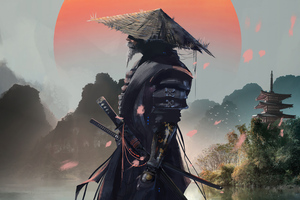 Samurai After Day 5k (1280x720) Resolution Wallpaper