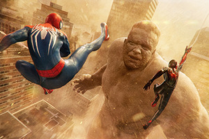 Sandman Return In Marvels Spider Man 2 Wallpaper