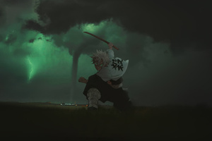 Sanemi Shinazugawa Demon Slayer Kimetsu No Yaiba (2048x2048) Resolution Wallpaper