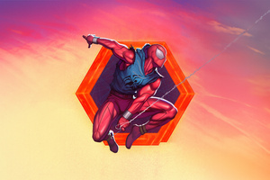 Scarlet Spiderman 5k (2560x1440) Resolution Wallpaper