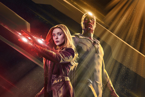 Scarlet Witch And Vision Wandavision 4k Wallpaper