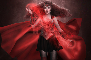 Scarlet Witch Comic X Movie 5k Wallpaper