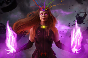 Scarlet Witch Connection To Infinity (2880x1800) Resolution Wallpaper