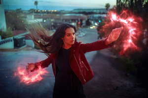 Scarlet Witch Cosplay 5k Wallpaper